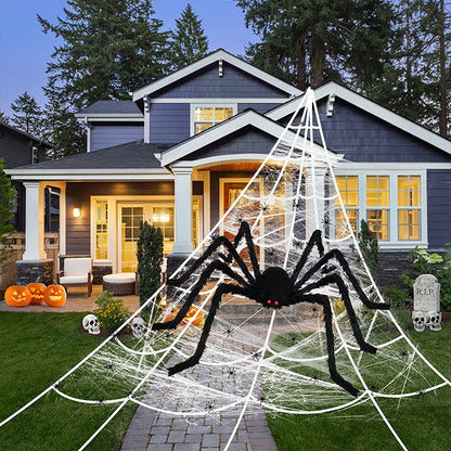 🕸️ LED Pókhálós Függőlámpa – Tökéletes Halloween Dekoráció Otthonra 🎃👻