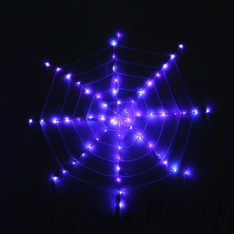 🕸️ LED Pókhálós Függőlámpa – Tökéletes Halloween Dekoráció Otthonra 🎃👻