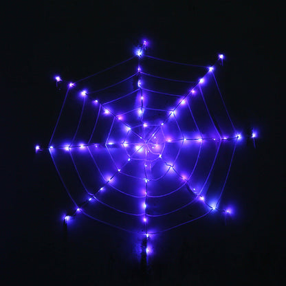 🕸️ LED Pókhálós Függőlámpa – Tökéletes Halloween Dekoráció Otthonra 🎃👻