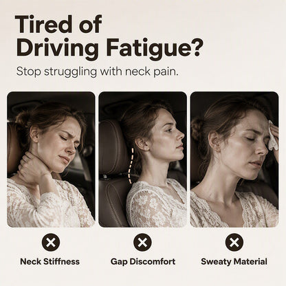 🚗💤 Harcolj a vezetés közbeni fáradtság ellen! Univerzális, alakmemória-habból készült nyakpárna az autó fejtámlájához, ergonómikus nyakpárna hosszú utazásokhoz