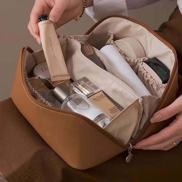 ✨ Nagy Űrtartalmú Utazó Kozmetikai Táska – Vízálló és Praktikus
