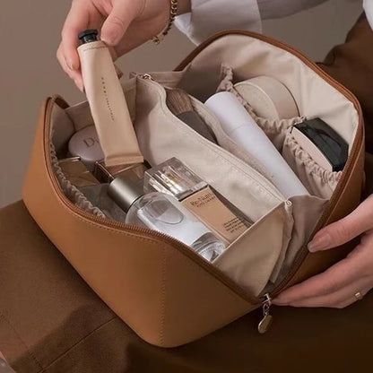 ✨ Nagy Űrtartalmú Utazó Kozmetikai Táska – Vízálló és Praktikus