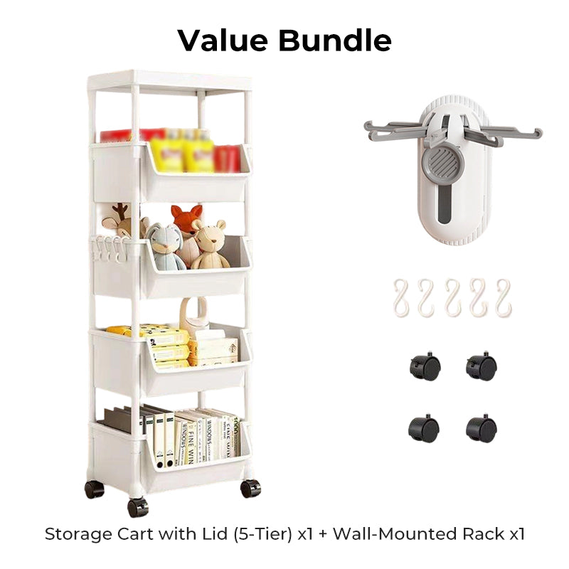 🛒 Keskeny Gurulós Tárolókocsi – Több Tárolóhely, Kevesebb Rendetlenség