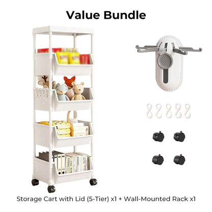 🛒 Keskeny Gurulós Tárolókocsi – Több Tárolóhely, Kevesebb Rendetlenség
