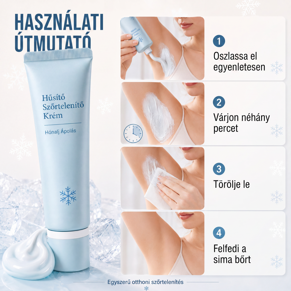 🧴🌸 Kíméletes szőrtelenítő krém – néhány perc alatt bársonyosan sima bőr! ✨