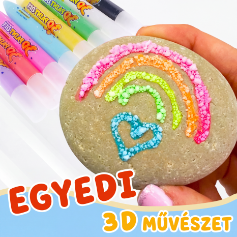 🖊️ DIY buborékos pattogatott kukorica varázsceruza – egy mozdulattal 3D-hatás✨