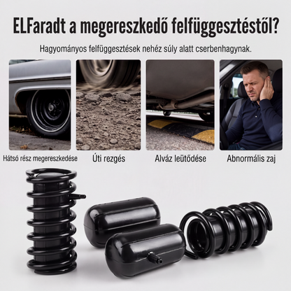 ⚙️ Nagy terhelésű tekercsrugós légzsákok – Teherbírásnövelő, strapabíró – Utánvét ✨