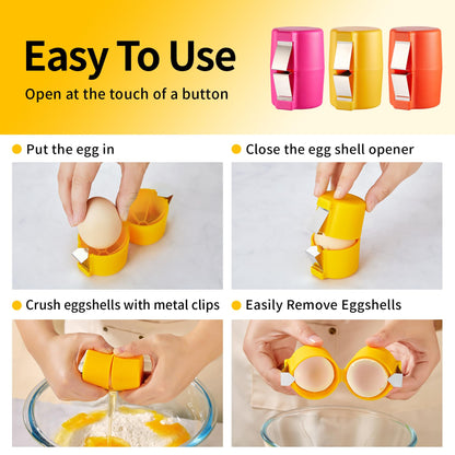 🥚☀️✨Eptchn No Mess Easy Egg Opener CrackSlick