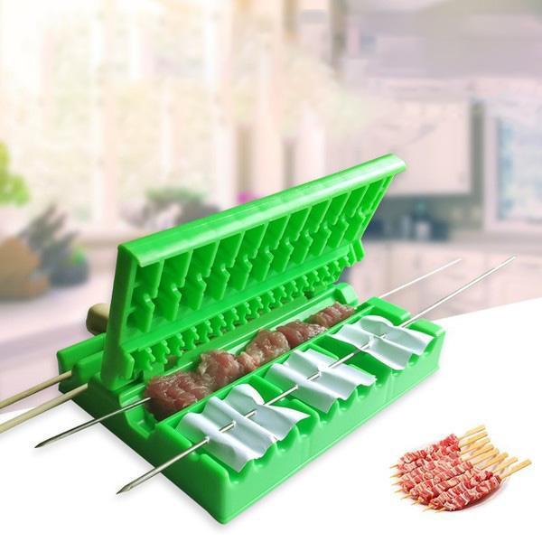 Grillnyárs-készítő – Gyors és Egyszerű Húsnyárs Formázó