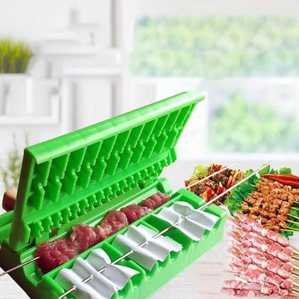Grillnyárs-készítő – Gyors és Egyszerű Húsnyárs Formázó
