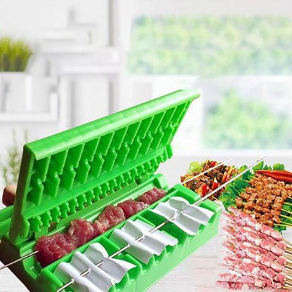 Grillnyárs-készítő – Gyors és Egyszerű Húsnyárs Formázó
