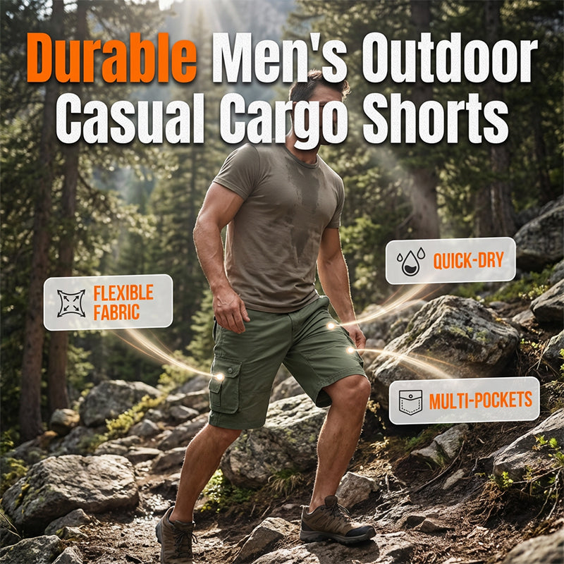 🩳 Férfi cargo rövidnadrág outdoor és casual stílusban