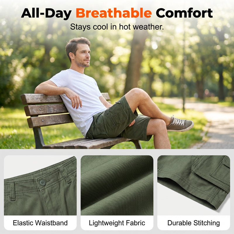 🩳 Férfi cargo rövidnadrág outdoor és casual stílusban