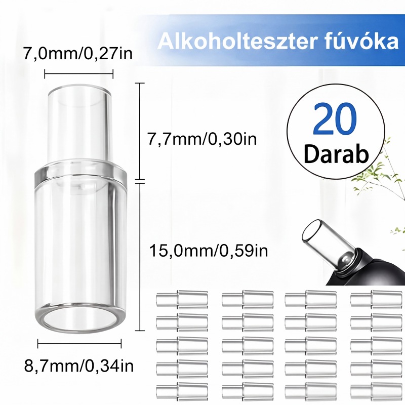 🍺 Újratölthető alkoholszonda LCD-kijelzővel és hangbemondással – Pontos mérés – Utánvét ✨