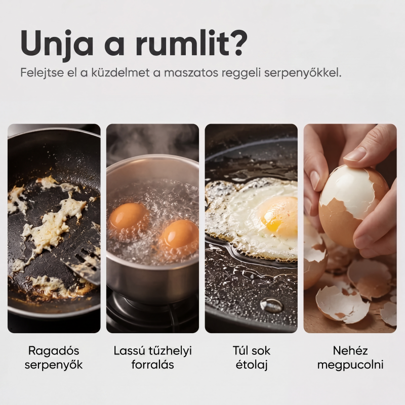🍳 Mikrohullámú tojásfőző Gyors reggeli – Búcsú a korai keléstől