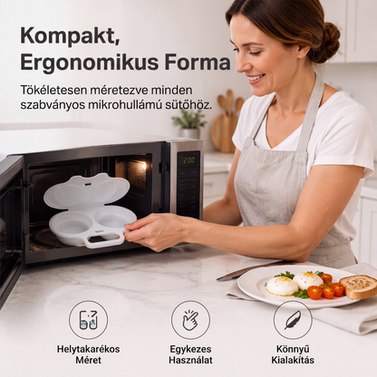 🍳 Mikrohullámú tojásfőző Gyors reggeli – Búcsú a korai keléstől