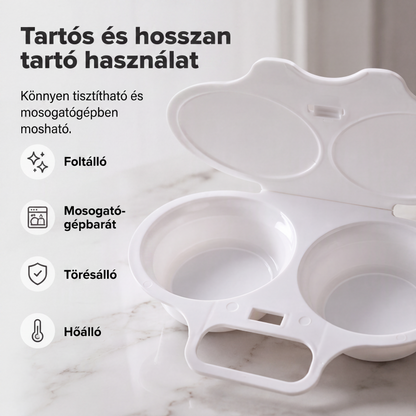 🍳 Mikrohullámú tojásfőző Gyors reggeli – Búcsú a korai keléstől
