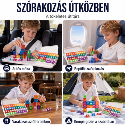 🧩✨ Mágneses Oktatókockák: Betűk, Számok és Játékos Fejlődés! 🎨