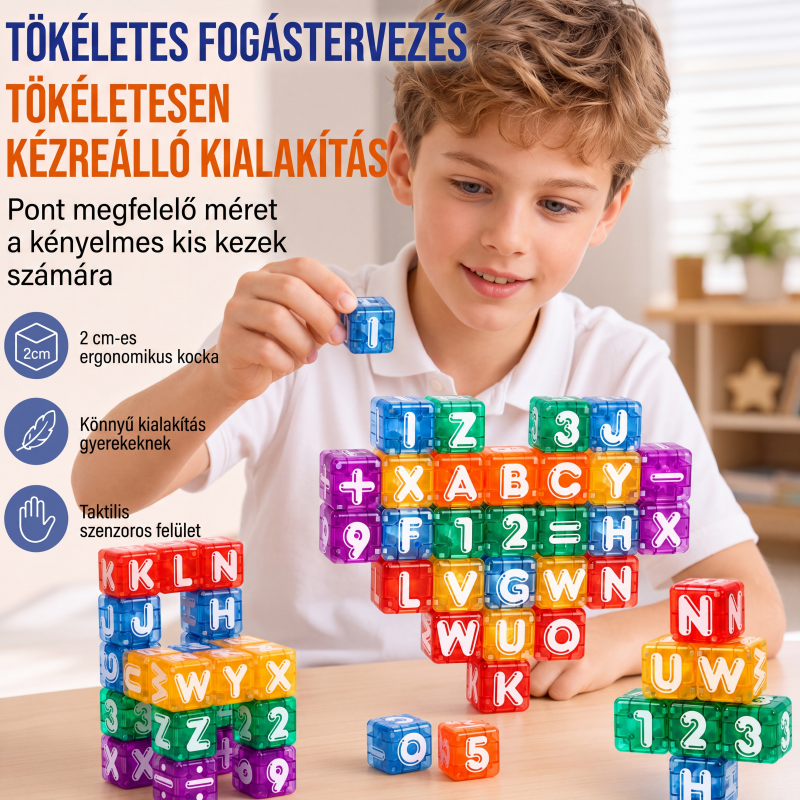 🧩✨ Mágneses Oktatókockák: Betűk, Számok és Játékos Fejlődés! 🎨
