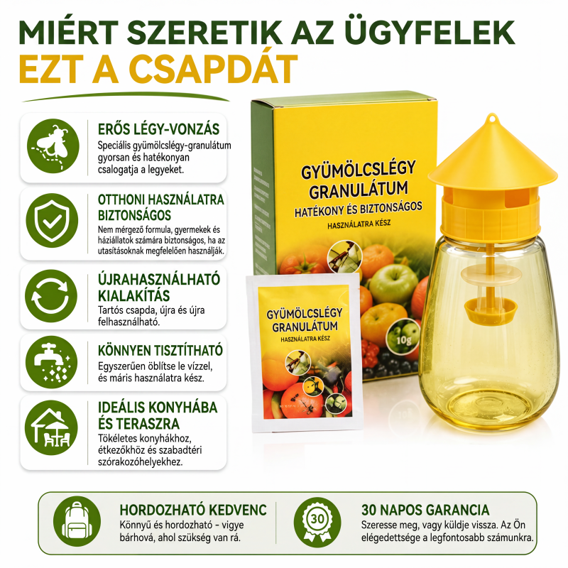 🐝🏡 Beltéri és kültéri függeszthető légycsapda – négy bejárattal, egyszerű felszerelés, újrafelhasználható, hatékony kártevőirtás