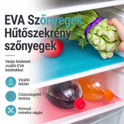 🧊 [1+1 ingyen] Hűtőszekrénybe való szőnyeg – szennyeződésálló, könnyen tisztítható