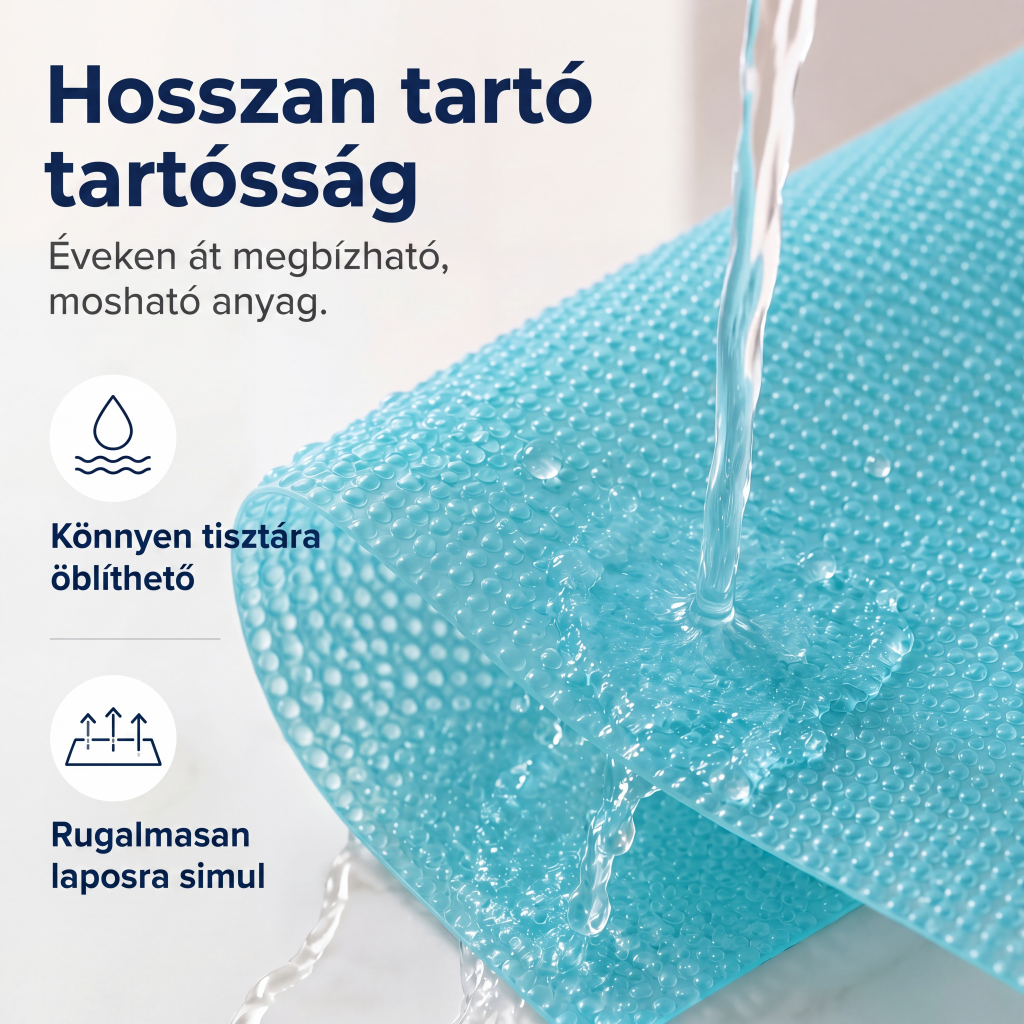 🧊 [1+1 ingyen] Hűtőszekrénybe való szőnyeg – szennyeződésálló, könnyen tisztítható