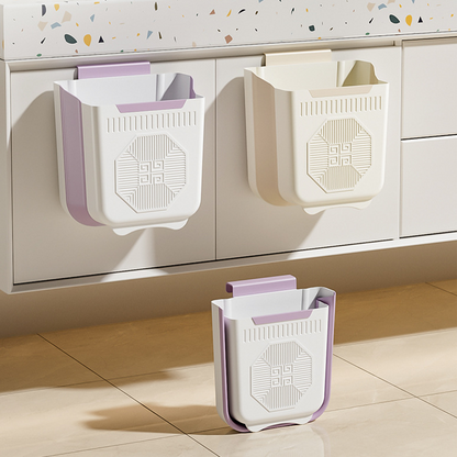 🗑️✨ Összecsukható, függeszthető prémium szemetes – Helytakarékosság és kényelem a konyhában 🏠
