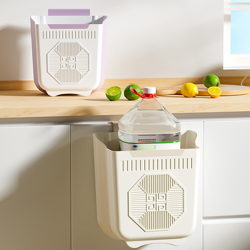 🗑️✨ Összecsukható, függeszthető prémium szemetes – Helytakarékosság és kényelem a konyhában 🏠