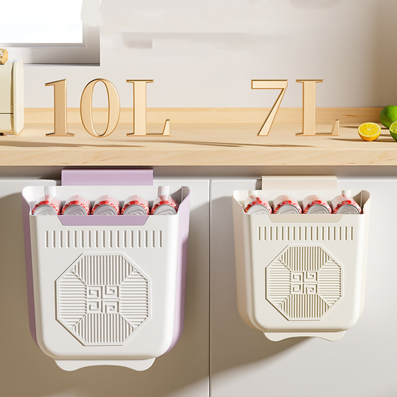 🗑️✨ Összecsukható, függeszthető prémium szemetes – Helytakarékosság és kényelem a konyhában 🏠