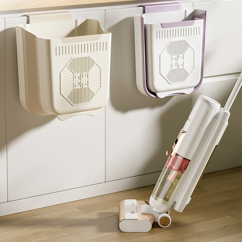 🗑️✨ Összecsukható, függeszthető prémium szemetes – Helytakarékosság és kényelem a konyhában 🏠