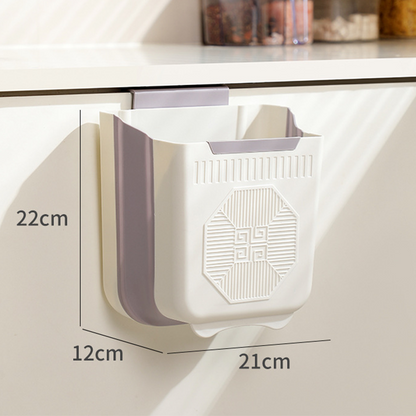 🗑️✨ Összecsukható, függeszthető prémium szemetes – Helytakarékosság és kényelem a konyhában 🏠