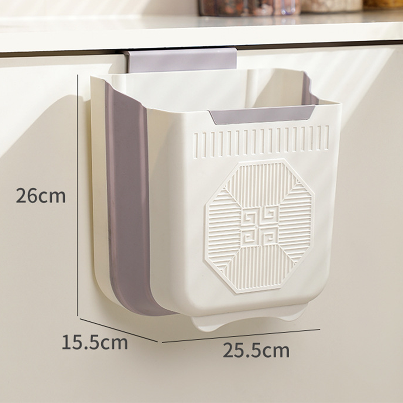 🗑️✨ Összecsukható, függeszthető prémium szemetes – Helytakarékosság és kényelem a konyhában 🏠