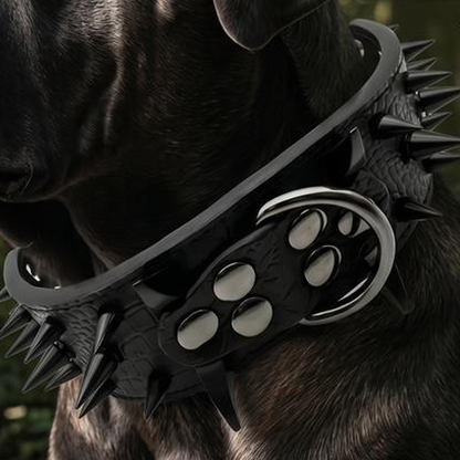 🐕 Tüskeivel ellátott védőnyakörv kutyáknak – strapabíró, állítható és biztonságos