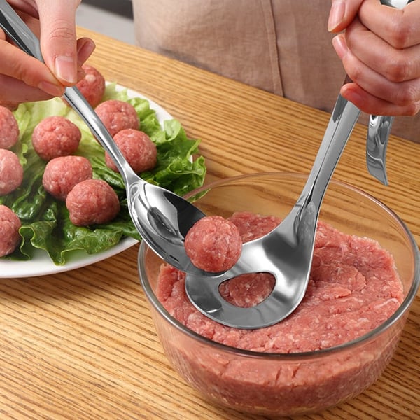 🥄✨ Acél Húsgombóc-Kanál: Egyenletes Gombócok és Tartós Kialakítás! ⚡