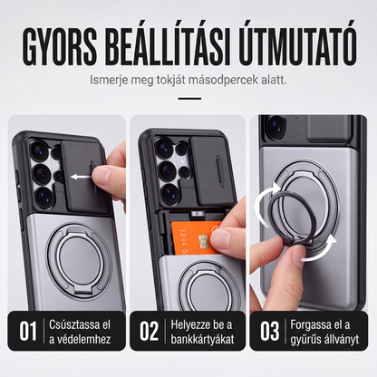 📱 Beépített kártyarekesz akár 4 kártyának – nem kell külön pénztárcát hordani – Rejtett kártyatartós telefontok – Utánvéttel! 💳