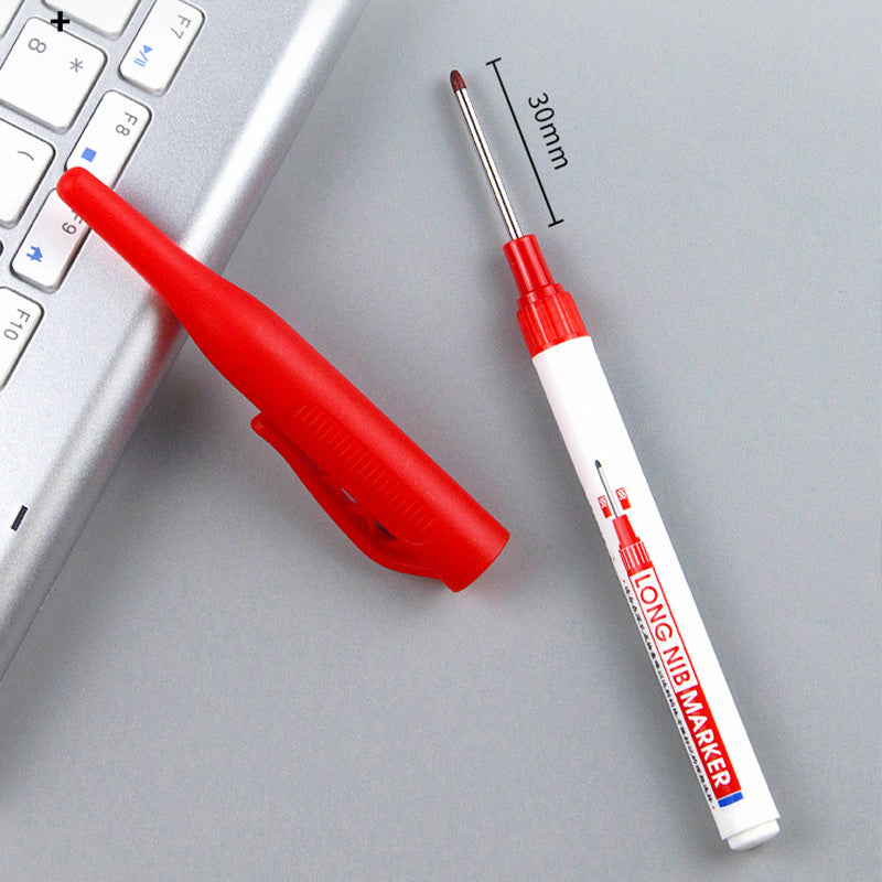 🖊️ 30 mm-es hosszú hegyű építőipari filctoll – olajalapú, gyorsan száradó és vízálló