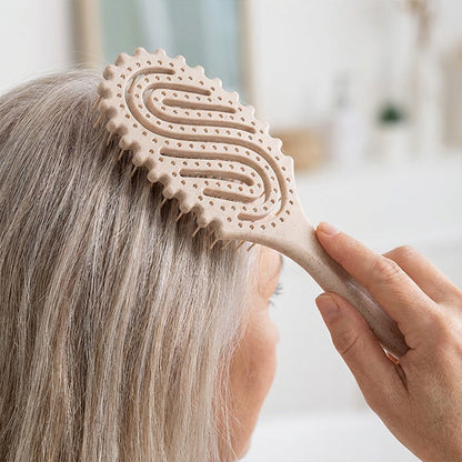 ✨ Vaddisznószőrös, szellőzőnyílásokkal ellátott hajcsavaró kefe – nagyobb volumen és könnyebb formázás 💇‍♀️