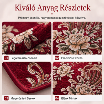 🛋️ Vintage stílusú, virágmintás kanapéhuzat 🌸 – puha, kényelmes és elegáns