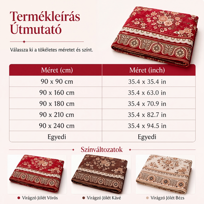 🛋️ Vintage stílusú, virágmintás kanapéhuzat 🌸 – puha, kényelmes és elegáns