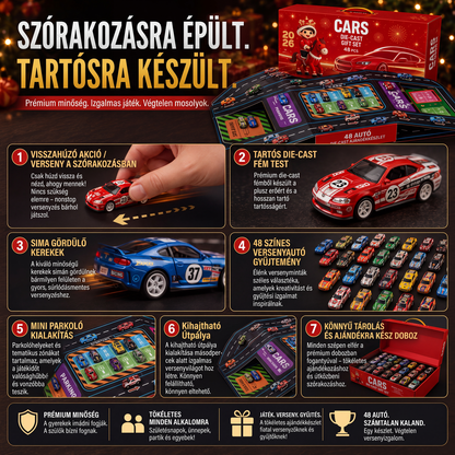 🚗 Összecsukható garázs játékautóknak – kreatív játékkészlet gyerekeknek 🏁✨