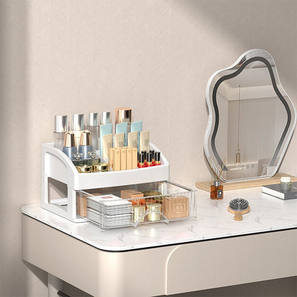 💄✨ Átlátszó fiókokkal ellátott kozmetikumtartó – moduláris kialakítású, egymásra rakható