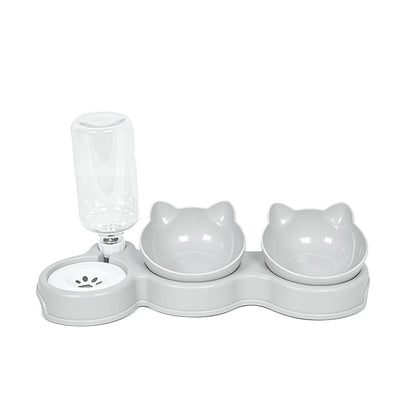 🐾🥣 Emelt és ferde 2 az 1-ben állati etetőtál – kényelmes etetés és ergonómikus kialakítás ✨
