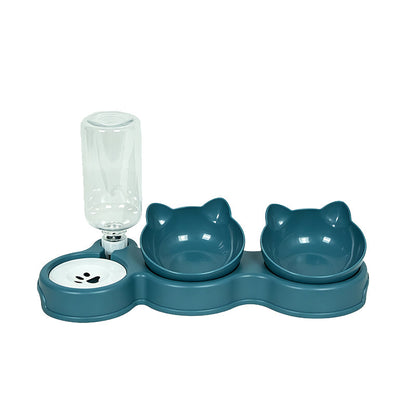 🐾🥣 Emelt és ferde 2 az 1-ben állati etetőtál – kényelmes etetés és ergonómikus kialakítás ✨