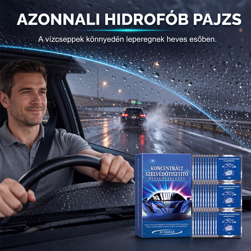 🚗✨ Pezsgőtabletták autóablakok tisztításához – csíkmentes, tiszta ablak