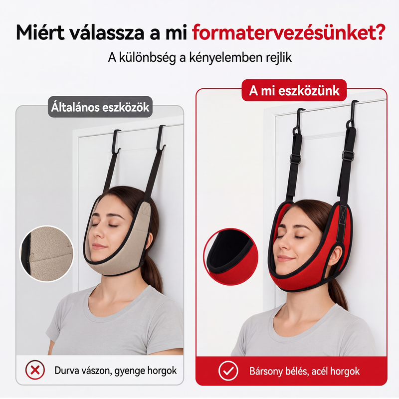 💆 Nyaknyomáscsökkentő rögzítőpánt
