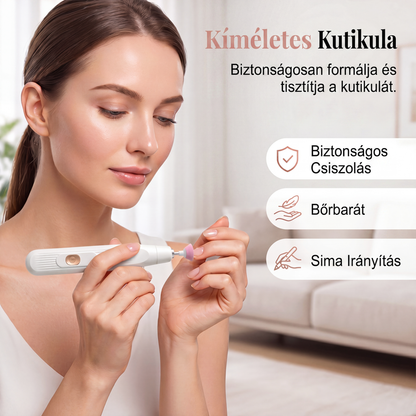 💅✨ Hordozható elektromos manikűr- és pedikűrkészlet – kényelmes körömápolás
