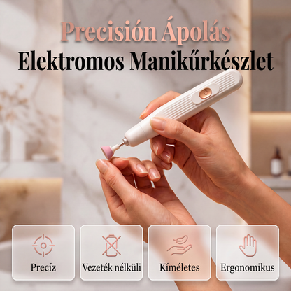 💅✨ Hordozható elektromos manikűr- és pedikűrkészlet – kényelmes körömápolás