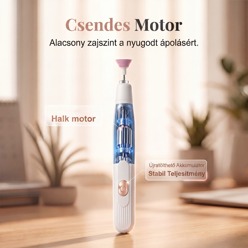 💅✨ Hordozható elektromos manikűr- és pedikűrkészlet – kényelmes körömápolás