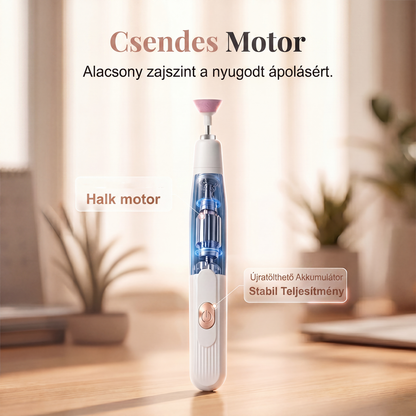 💅✨ Hordozható elektromos manikűr- és pedikűrkészlet – kényelmes körömápolás