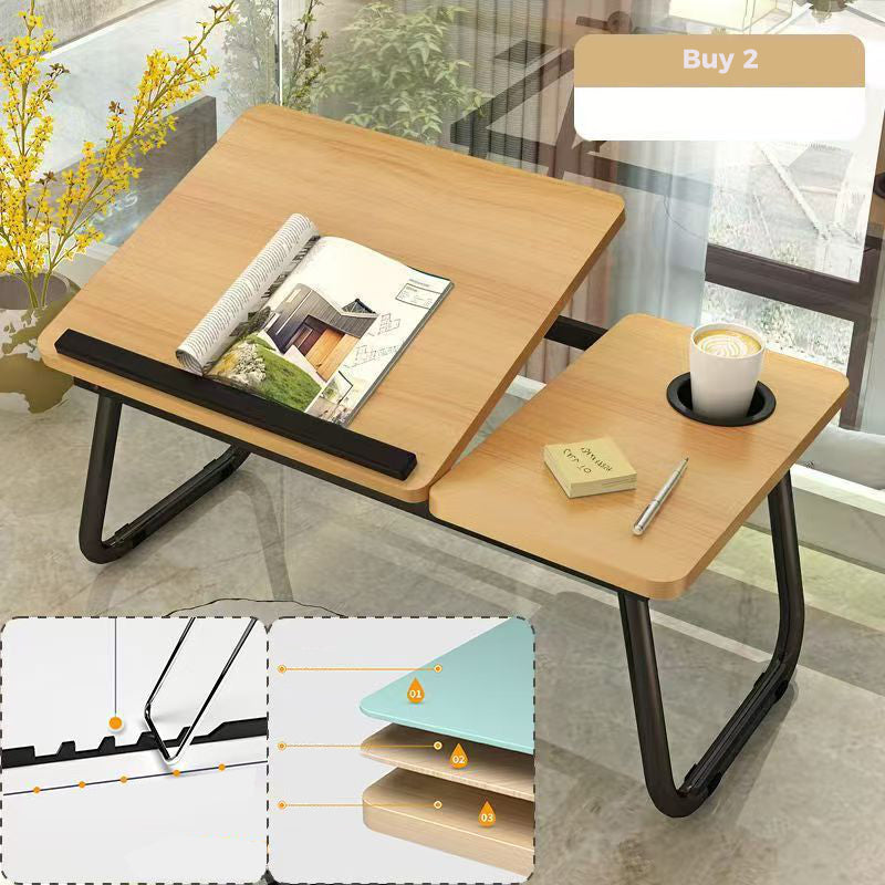 🛋️☕ Összecsukható laptop- és térdasztal pohártartóval – kényelmes otthonra, az ágyra és a kanapéra